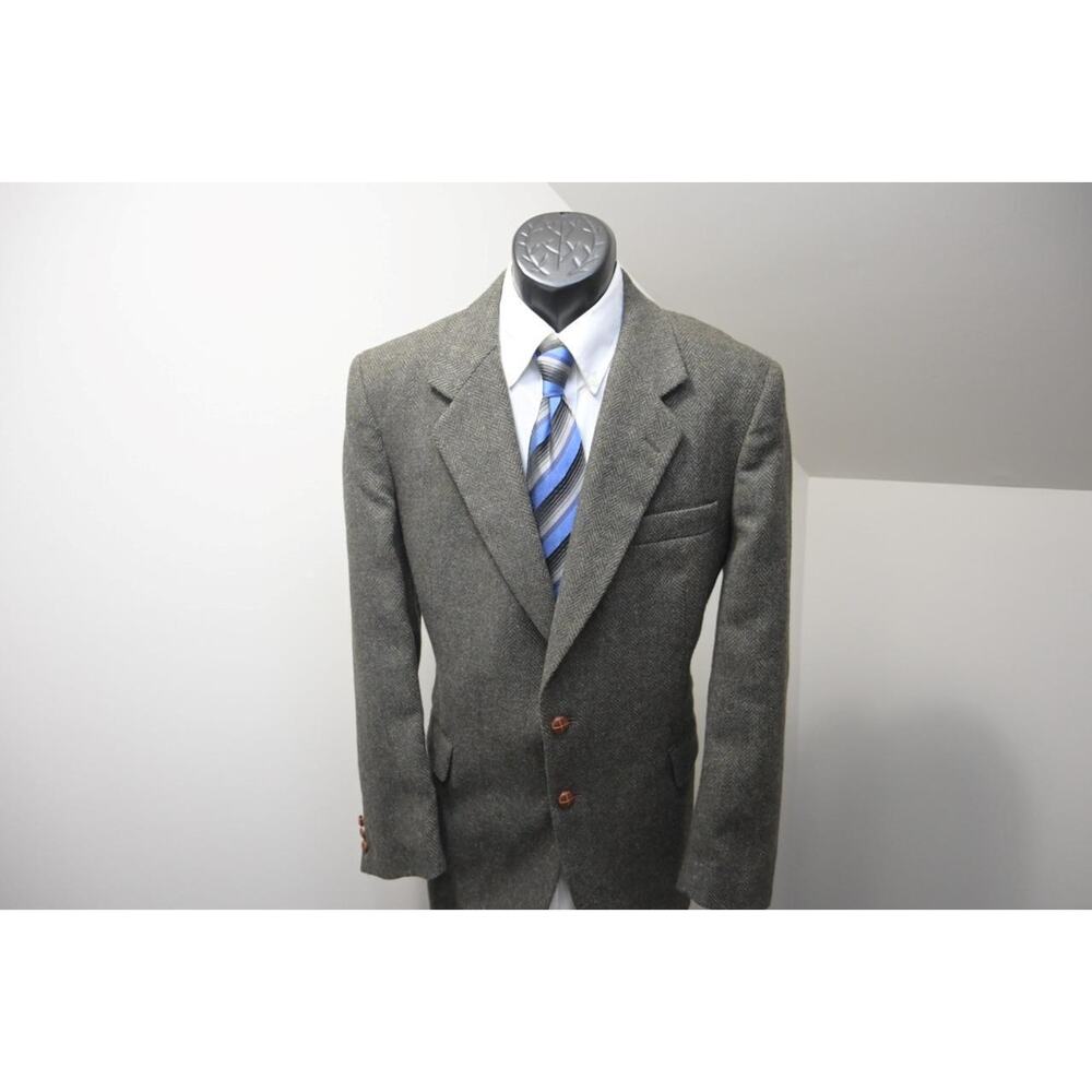 Christopher Hayes Tweed Wool Blazer Sports Jacket Lined Mens Sz 40 R